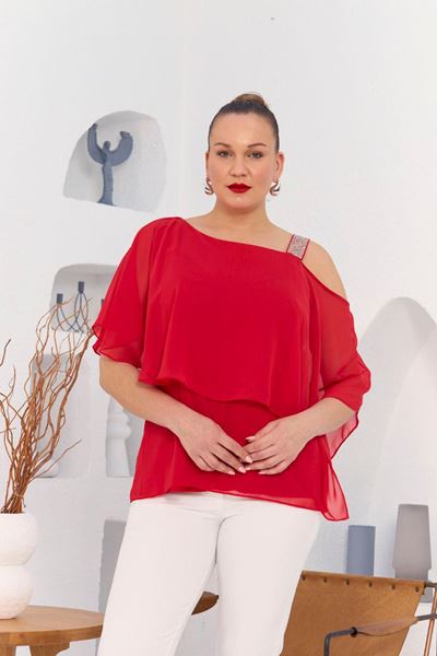 Picture of CURVY GIRL STYLISH ELEGANT TOP
